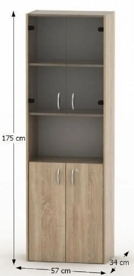 Витрина Mobhaus Tempo Asistent New 004 (Sonoma Oak)