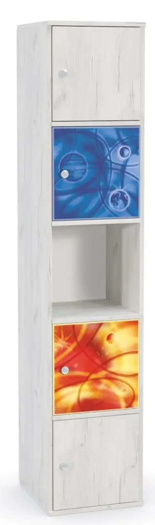 Пенал Mobi Тетрис 1 315 (Дуб Крафт Белый/Космос)