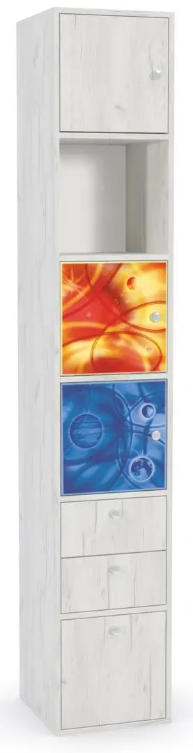 Пенал Mobi Тетрис 1 316 (Дуб Крафт Белый/Космос)