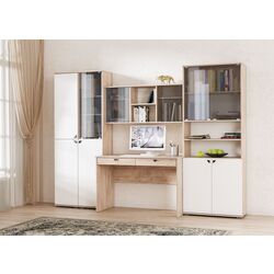 Dulap Mobi Boston 13.154 (Endgrain Oak Elegant/Milk Ricamo Soft) Thumb