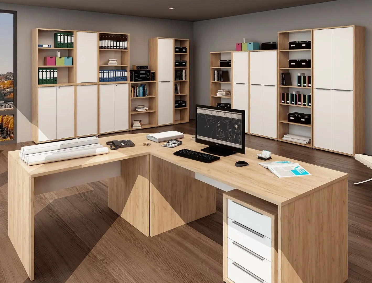 Penal Tempo Kondela Rioma Typ 06 (Artisan Oak/White)