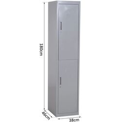 Penal Vinsetto 913-008GY 38x46x180 cm (Grey) Thumb