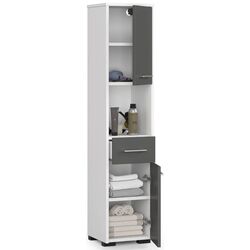 Penal Akord Fin 30 2D1SZ1W (White/Graphite Gray) Thumb