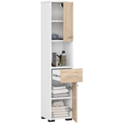 Penal Akord Fin 30 2D1SZ1W (White/Sonoma Oak) Thumb