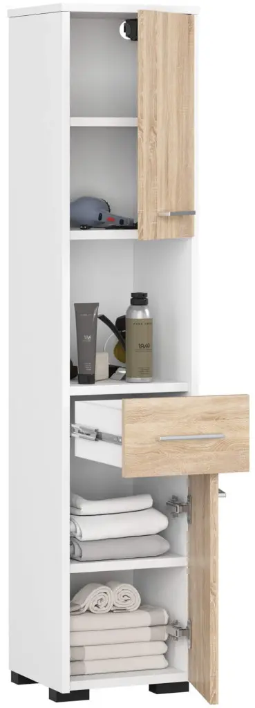 Penal Akord Fin 30 2D1SZ1W (White/Sonoma Oak)