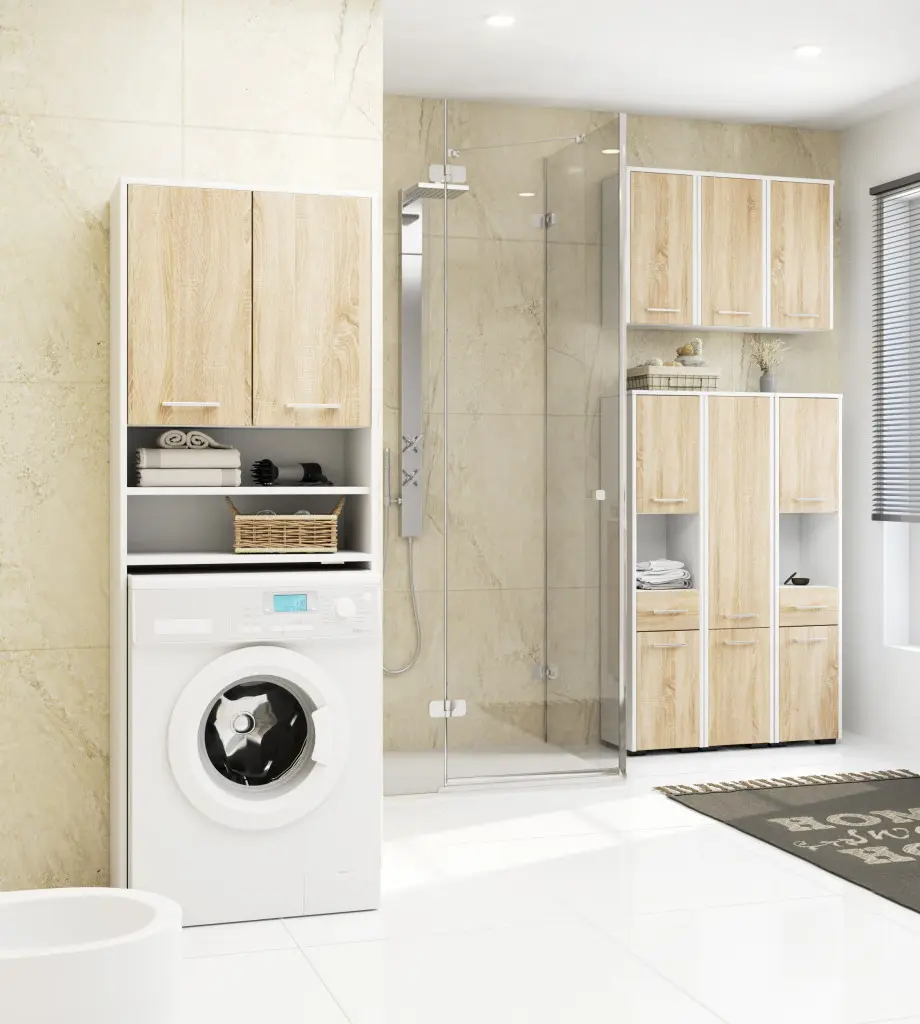 Penal Akord Fin 30 2D1SZ1W (White/Sonoma Oak)