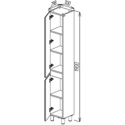 Penal Bayro Urbano Pro 300x1900 (White) Thumb