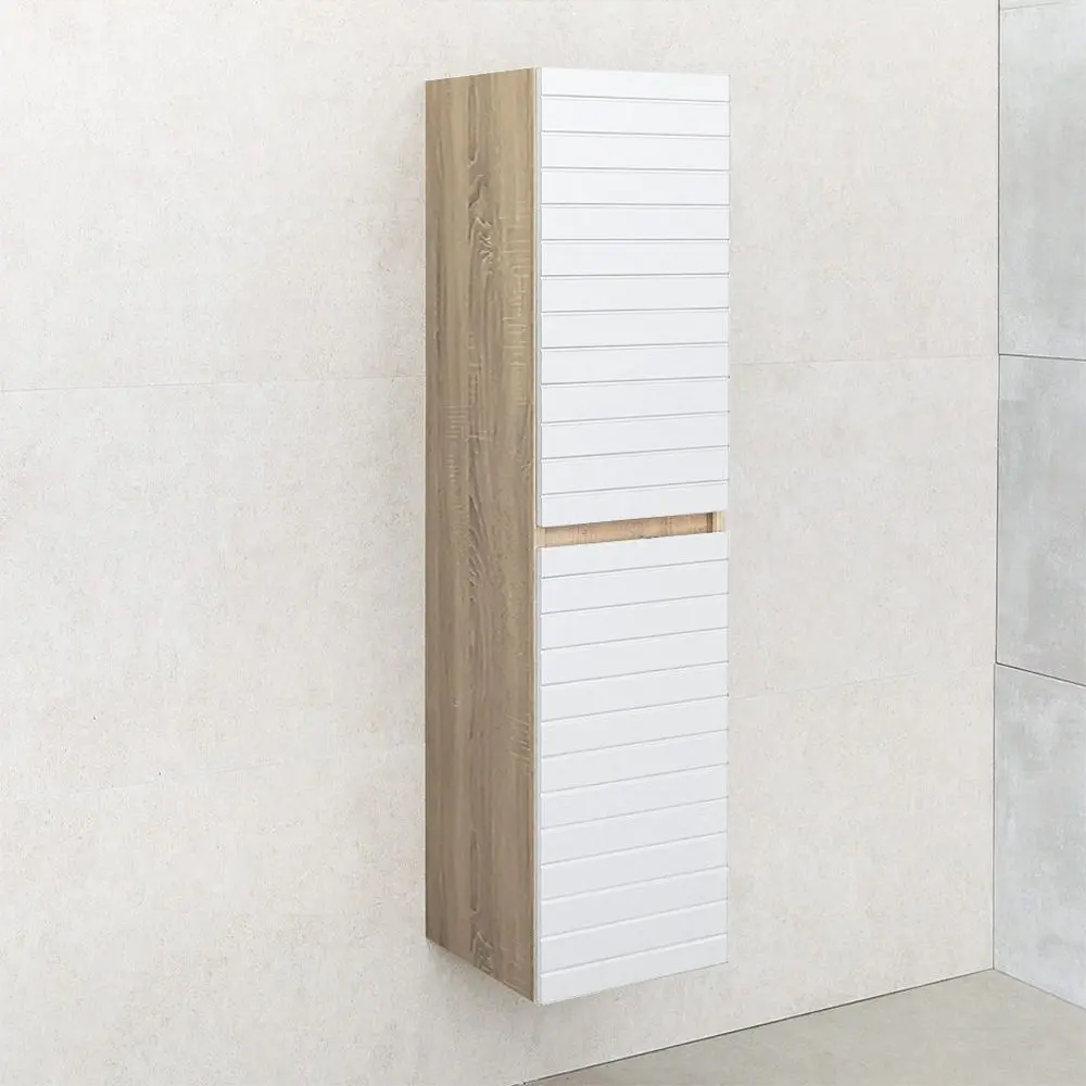 Penal suspendat Bayro Avanti 350x1350 (White Matte/Sonoma Oak)