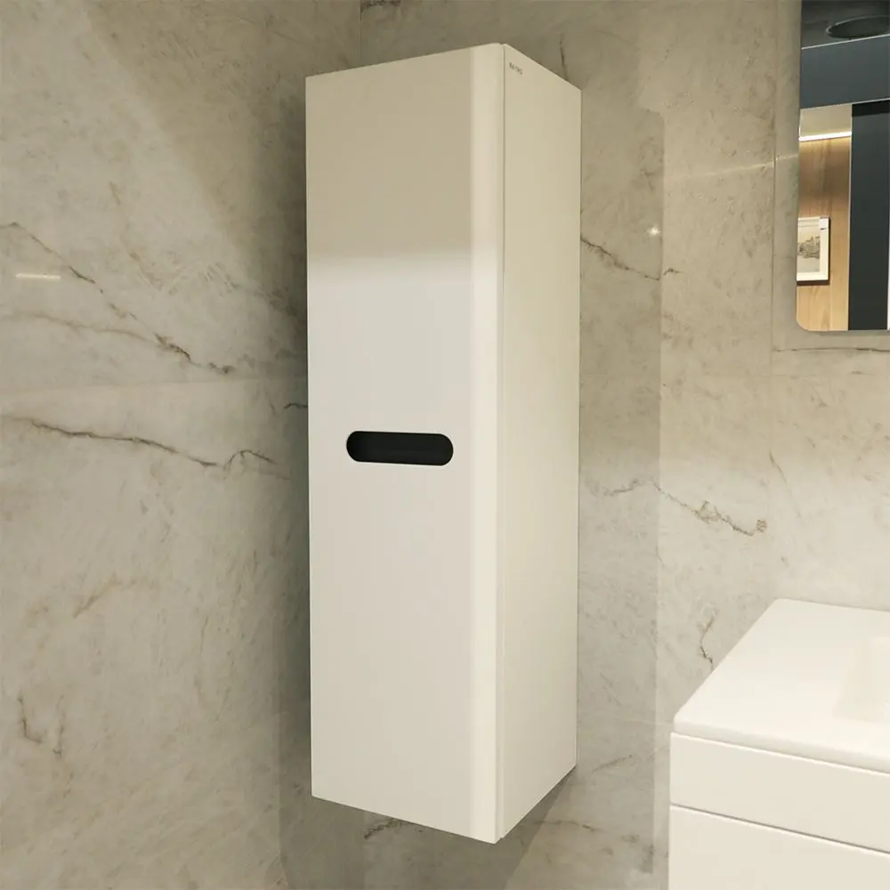 Пенал навесной Bayro Etna 350x1200 (White Matte)