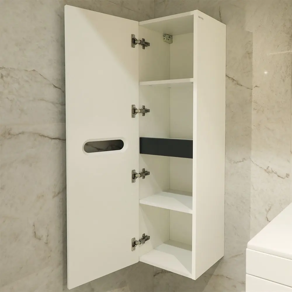 Пенал навесной Bayro Etna 350x1200 (White Matte)