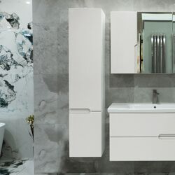 Пенал навесной Bayro Sorento 350x1600 (White Matte)