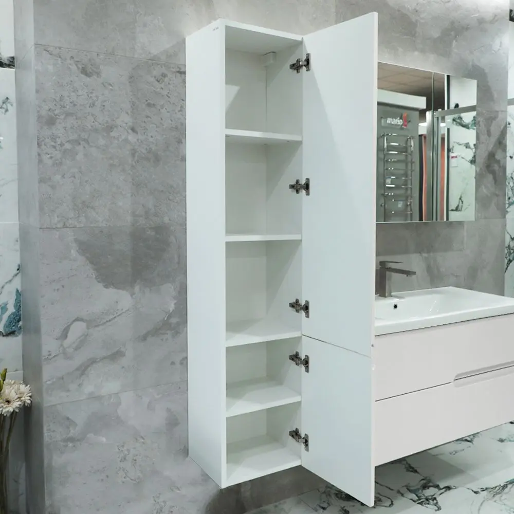 Пенал навесной Bayro Sorento 350x1600 (White Matte)