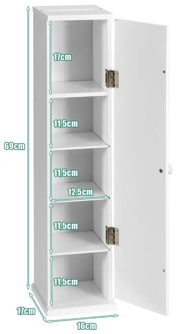 Penal Costway HW67324WH (White) - 5