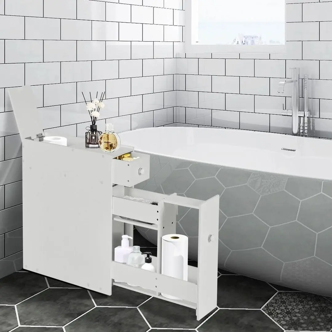 Dulap îngust Costway HW53995WH (White) - 6