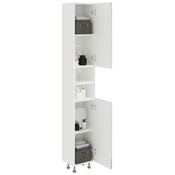 Penal Haaus Zaria 2D 190x30 cm (Grey Gloss/White) Thumb