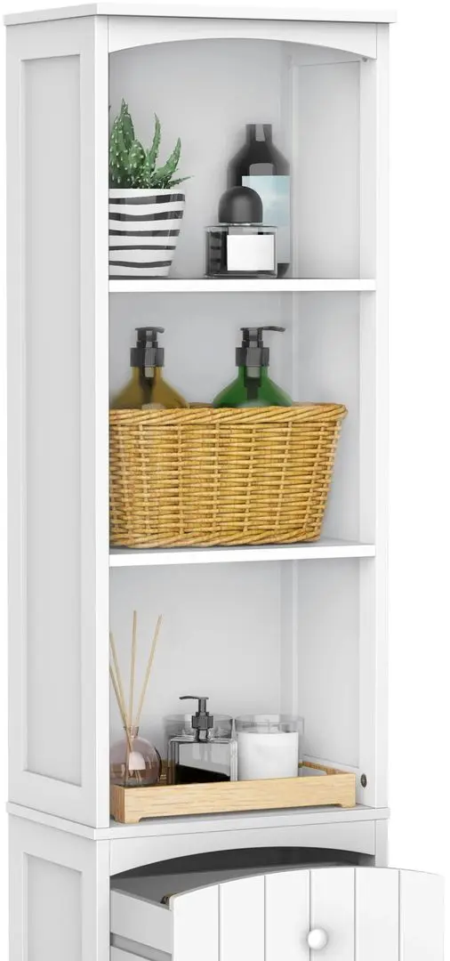 Пенал Homcom 834-077 35x24x170 cm (White)