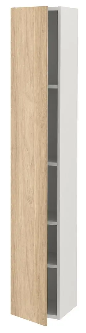 Penal Ikea Enhet 4 poliţe/uşa 30x32x180 (Alb/Aspect Stejar)