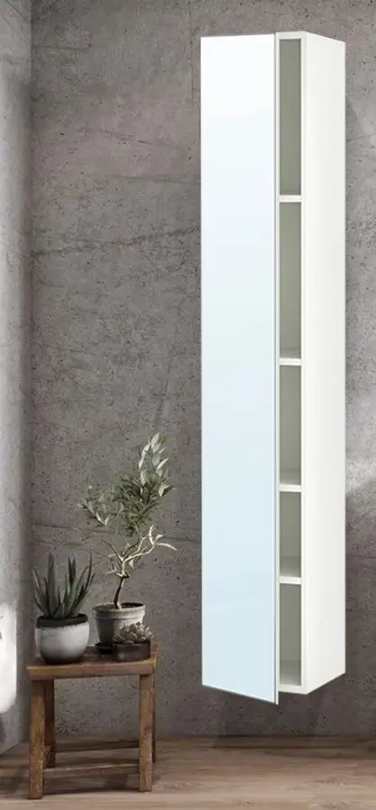 Penal Ikea Enhet 4 poliţe/oglinda 30x32x180 (Alb)