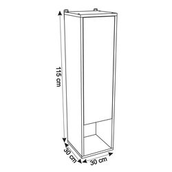 Penal Sanelit 151 Bianco F 300x1150 (White/Gray) Thumb