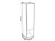 Пенал Sanelit 151 Terra F 300x1150 (White/Beige)