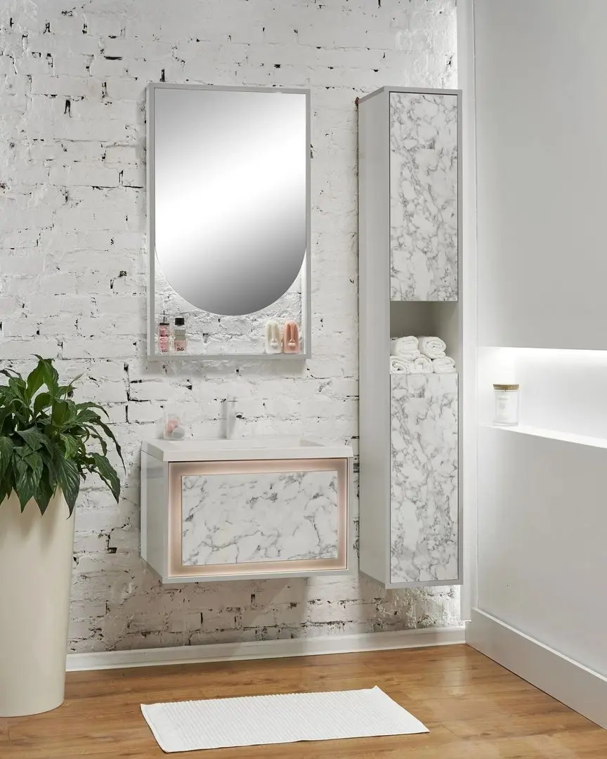 Penal Sanelit 152 Bianco U 300x1900 (White/Gray)