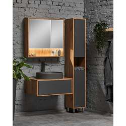 Пенал Sanelit 152 Spirit U 300x1900 (Graphite/Wood) Thumb