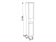 Пенал Sanelit 152 Terra U 300x1900 (White/Beige)