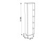 Пенал Sanelit 154 Eclipse F 450x1900 (White/Black)