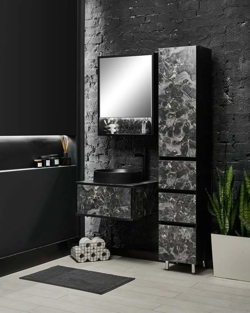 Penal Sanelit 155 Nero F 350x1900 (Black/Gray)