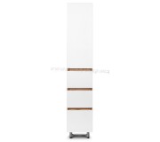 Пенал Sanelit 155 Sirius F 350x1900 (White/Wood)