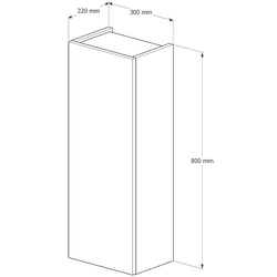 Penal suspendat Supraten Picardie 30x80 L (White) Thumb