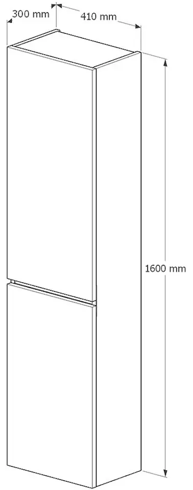 Penal suspendat Supraten Puatu 41x160 R (White)