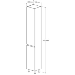 Penal Supraten Aquitania 30x200 R (White) Thumb