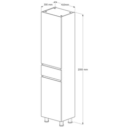 Penal Supraten Aquitania 41x200 L (Beige) Thumb