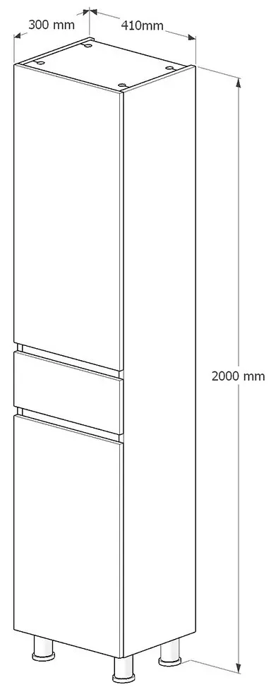 Penal Supraten Aquitania 41x200 L (Beige)