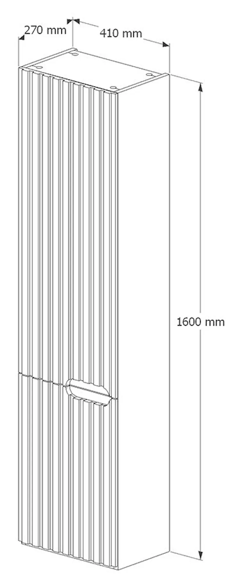 Пенал Supraten Bordo Right (Grey)