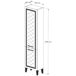 Penal Supraten Burgundie 48x206 L (White) Thumb