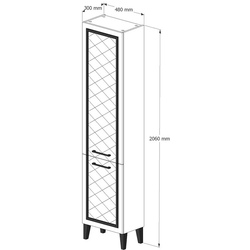 Penal Supraten Burgundie 48x206 R (White) Thumb