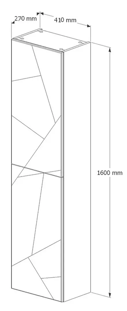 Пенал Supraten Corsica Right (White)