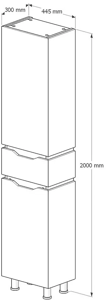 Пенал Supraten Dofine 44.5x200 L (Beige)