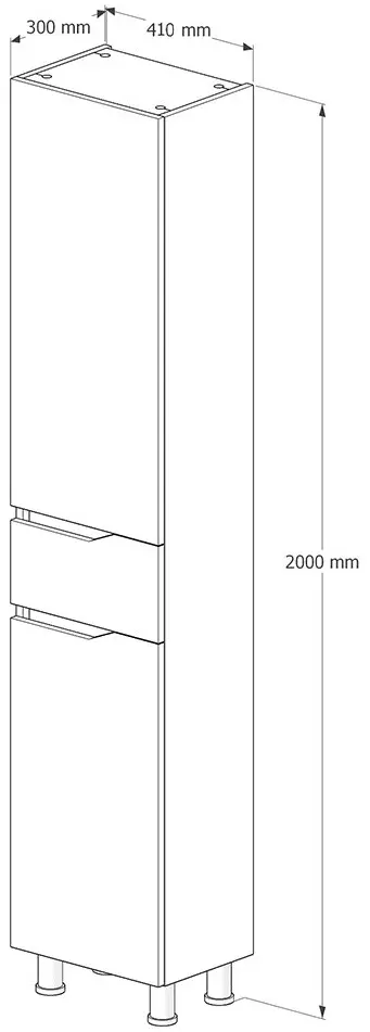Penal Supraten Elsass 41x200 L (White)
