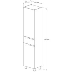 Penal Supraten Elsass 45x200 L (Beige) Thumb