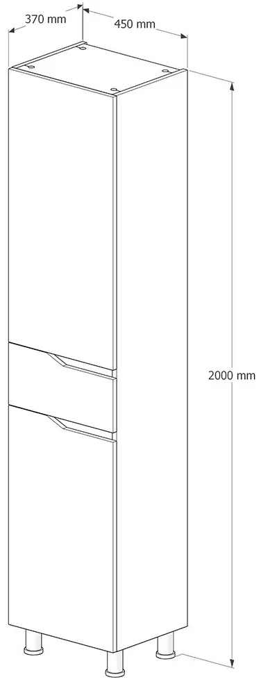 Penal Supraten Elsass 45x200 L (Beige)