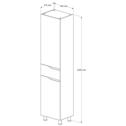 Penal Supraten Elsass 45x200 R (White) Thumb