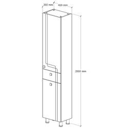 Penal Supraten Gasconi 41x200 R (White) Thumb