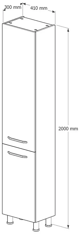 Пенал Supraten Nantes 41x200 L (White)