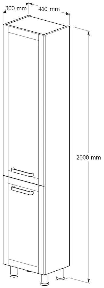 Пенал Supraten Normandia 41x200 L (White)