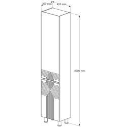 Penal Supraten Ruan 41x200 R (White) Thumb