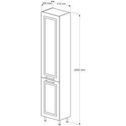 Penal Supraten Santi 41x200 L (Beige) Thumb