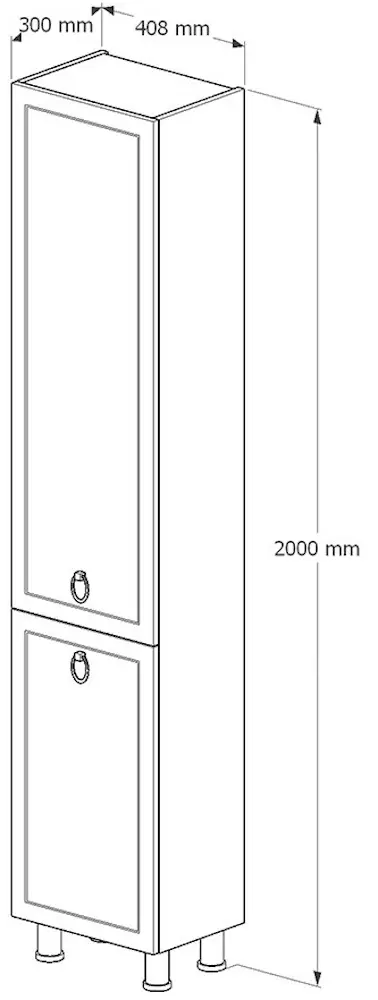 Penal Supraten Tuluza 40.8x200 L (White)